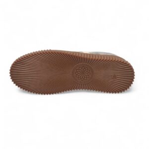 Skórzane sneakersy damskie na platformie – szare sneakersy premium
