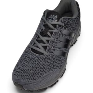 Męskie Sneakersy Czarno-Szare – Lekkie Buty do Biegania, Trekkingu i na Siłownię